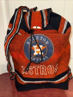 Men's  backpack Orange & Navy Astros